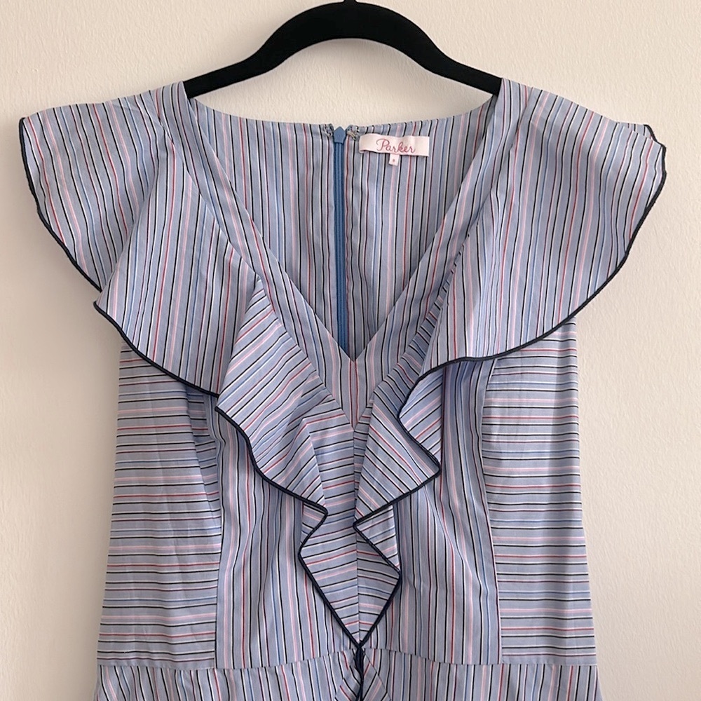 Excellent condition, Parker, ruffle sleeve dress, Sz. 8 - Picture 5 of 14